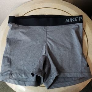 gray nike pros